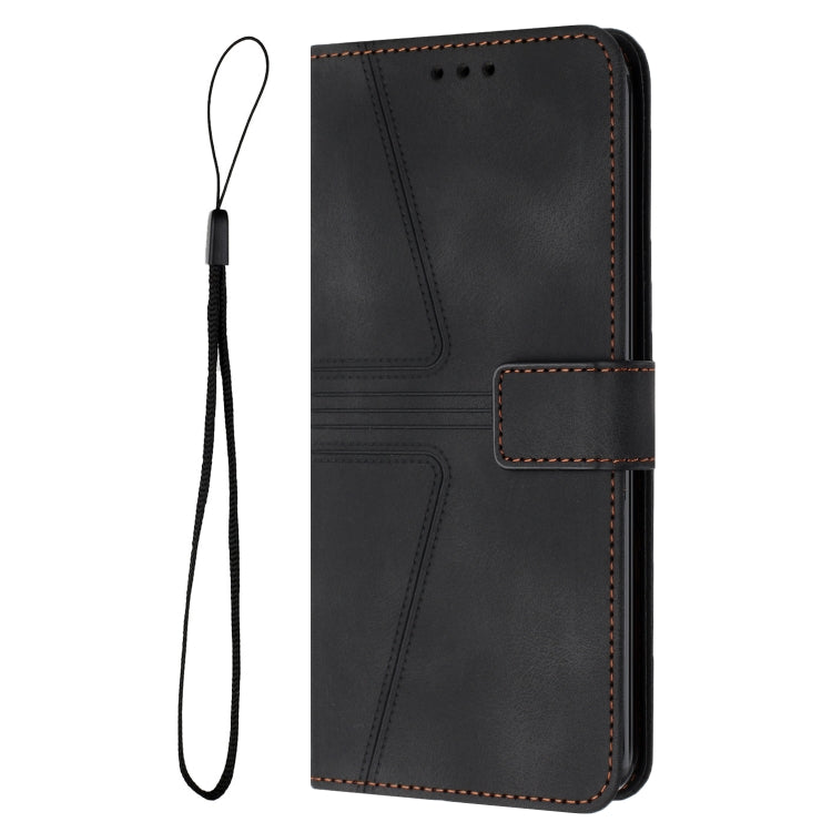 For Xiaomi 14T Triangle Solid Color Leather Phone Case