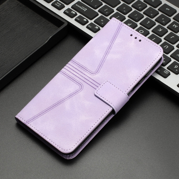 For Xiaomi 14T Triangle Solid Color Leather Phone Case