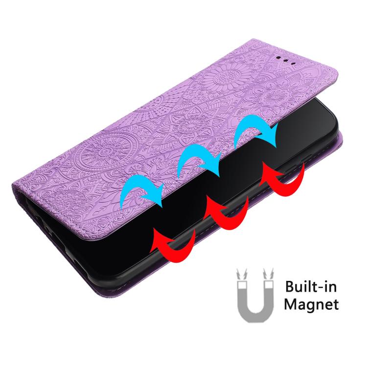 For Samsung Galaxy A56 5G Ethnic Embossed Adsorption Leather Phone Case