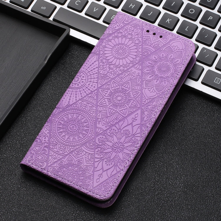 For Redmi Note 14 Pro 5G Ethnic Embossed Adsorption Leather Phone Case