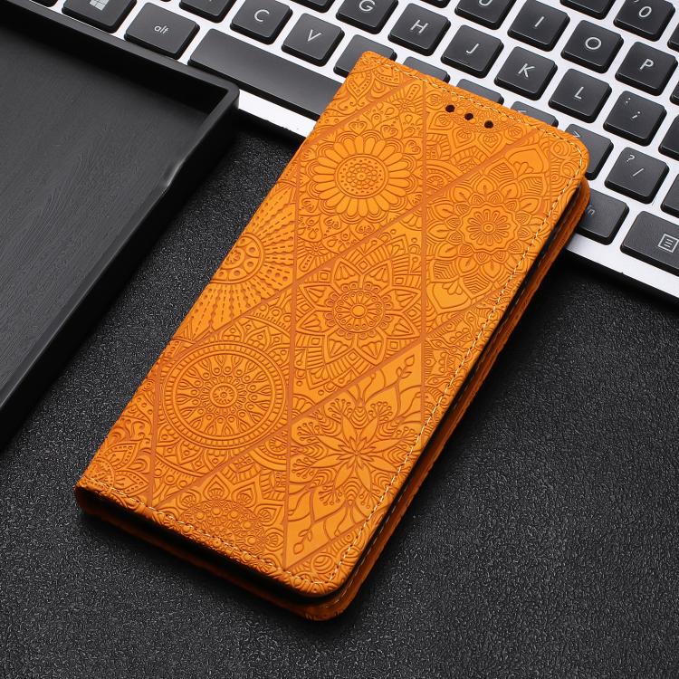 For Redmi Note 14 Pro 4G Ethnic Embossed Adsorption Leather Phone Case