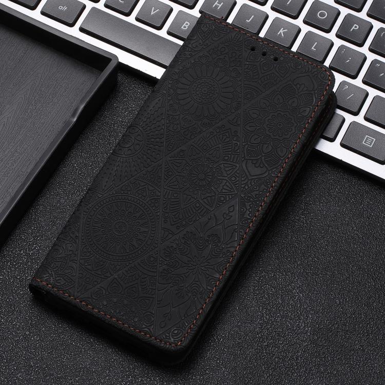 For Redmi Note 14 Pro 4G Ethnic Embossed Adsorption Leather Phone Case