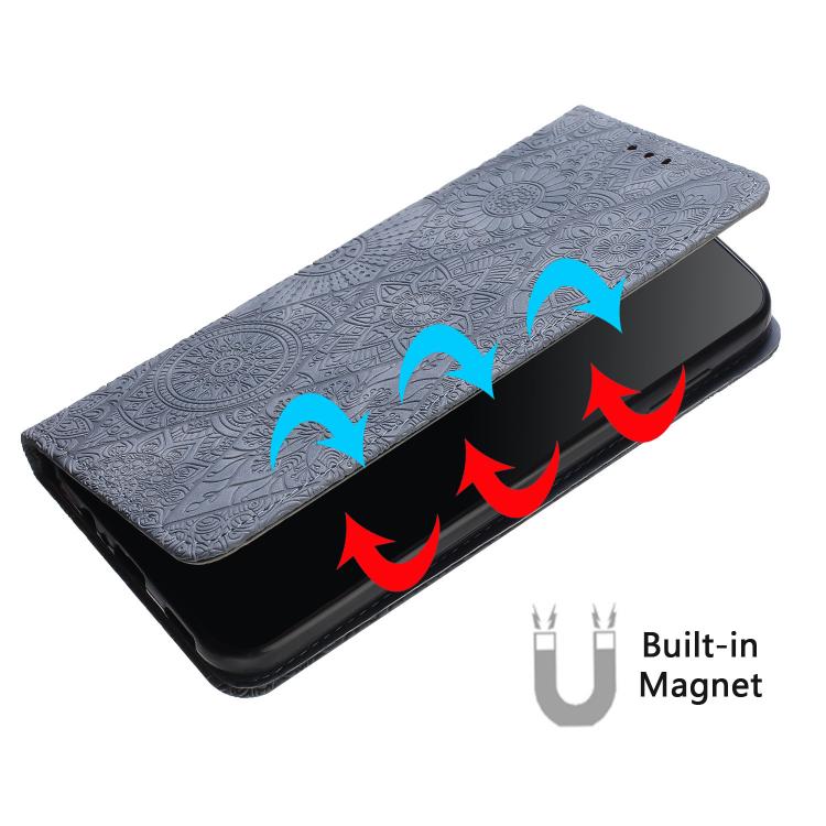 For Xiaomi 15T 5G Ethnic Embossed Adsorption Leather Phone Case
