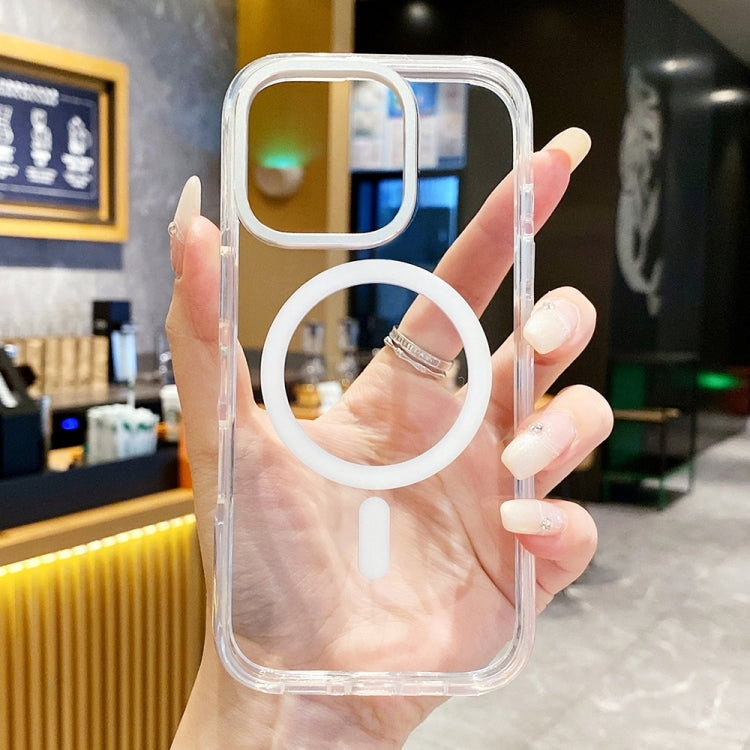 For iPhone 16 Pro Max Kingsteel Wolf Frosted Lens MagSafe Transparent Phone Case