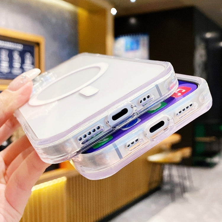 For iPhone 16 Pro Max Kingsteel Wolf Frosted Lens MagSafe Transparent Phone Case