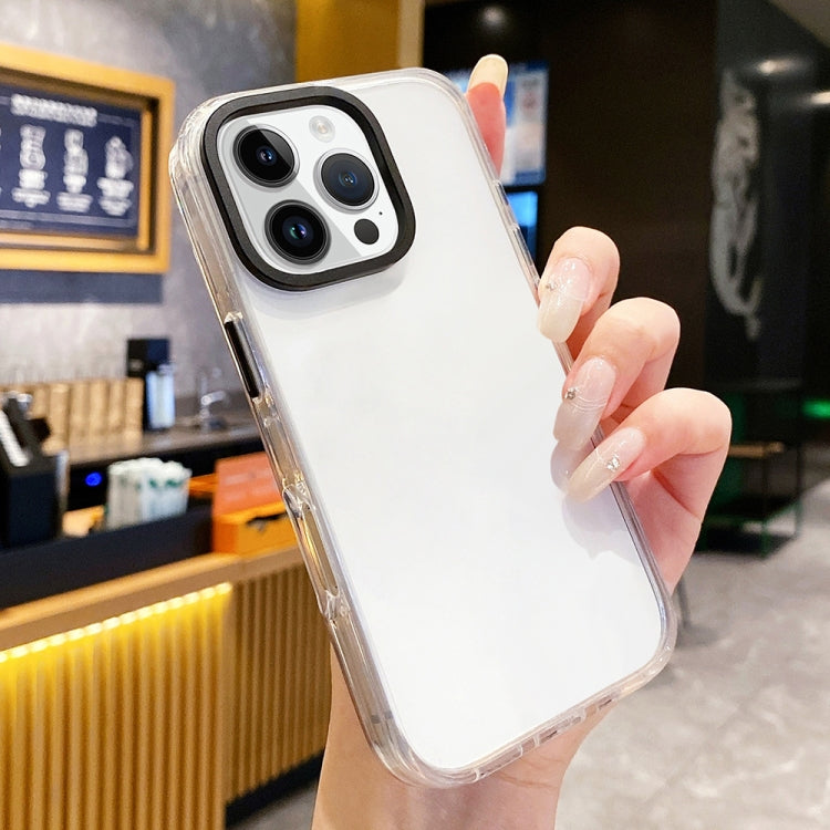 For iPhone 16 Pro Kingsteel Wolf Frosted Lens Transparent Phone Case
