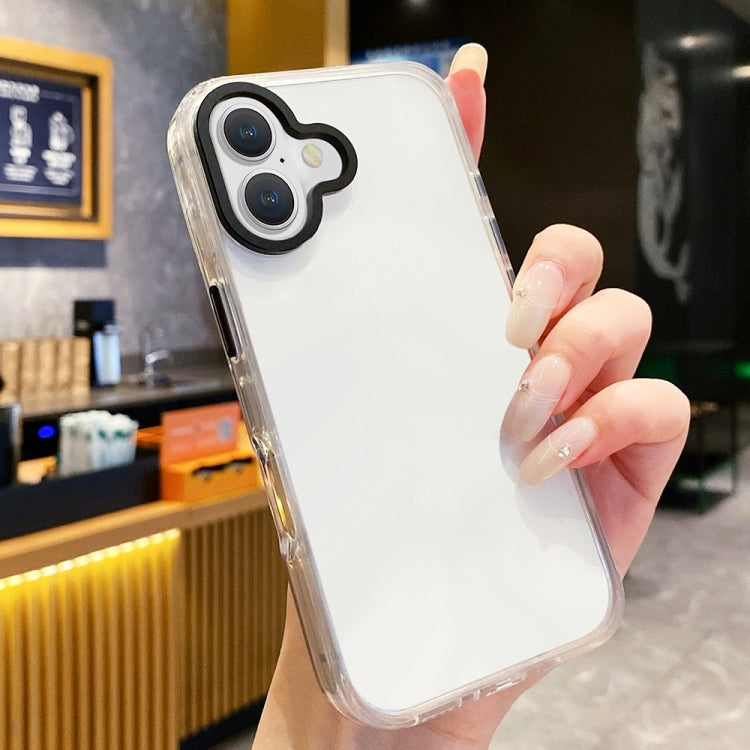 For iPhone 16 Kingsteel Wolf Frosted Lens Transparent Phone Case