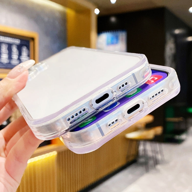 For iPhone 16 Kingsteel Wolf Frosted Lens Transparent Phone Case