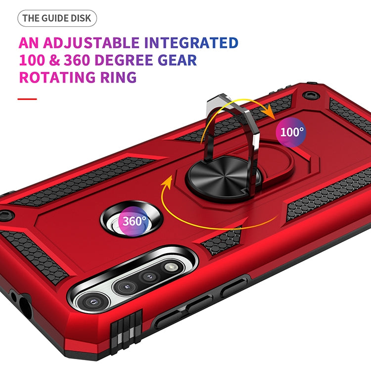 For Motorola Moto G Fast Shockproof TPU + PC Protective Case with 360 Degree Rotating Holder