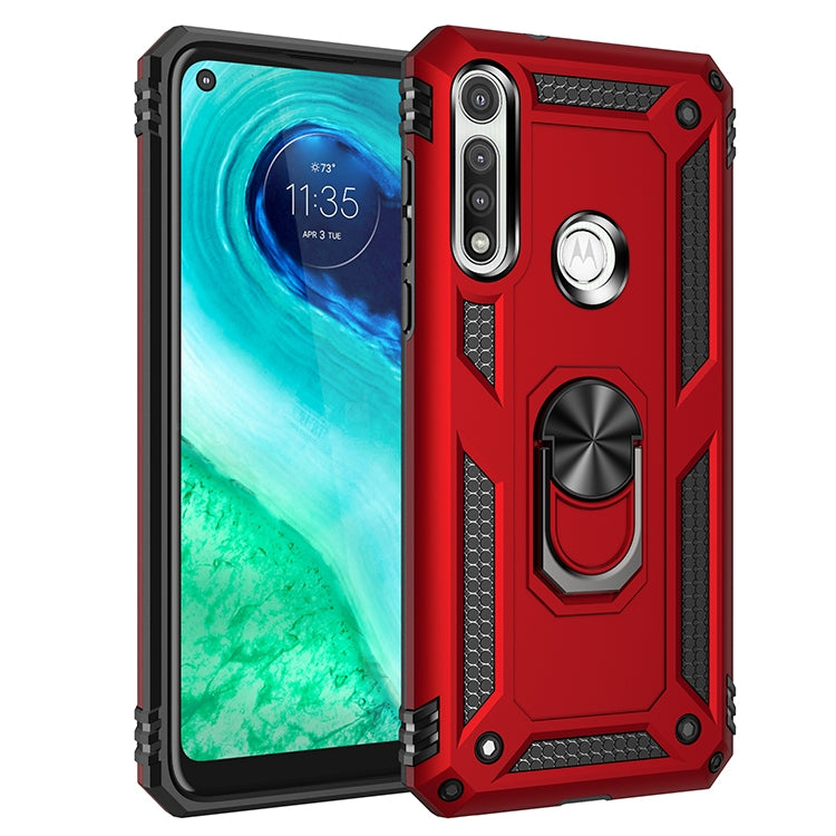 For Motorola Moto G Fast Shockproof TPU + PC Protective Case with 360 Degree Rotating Holder