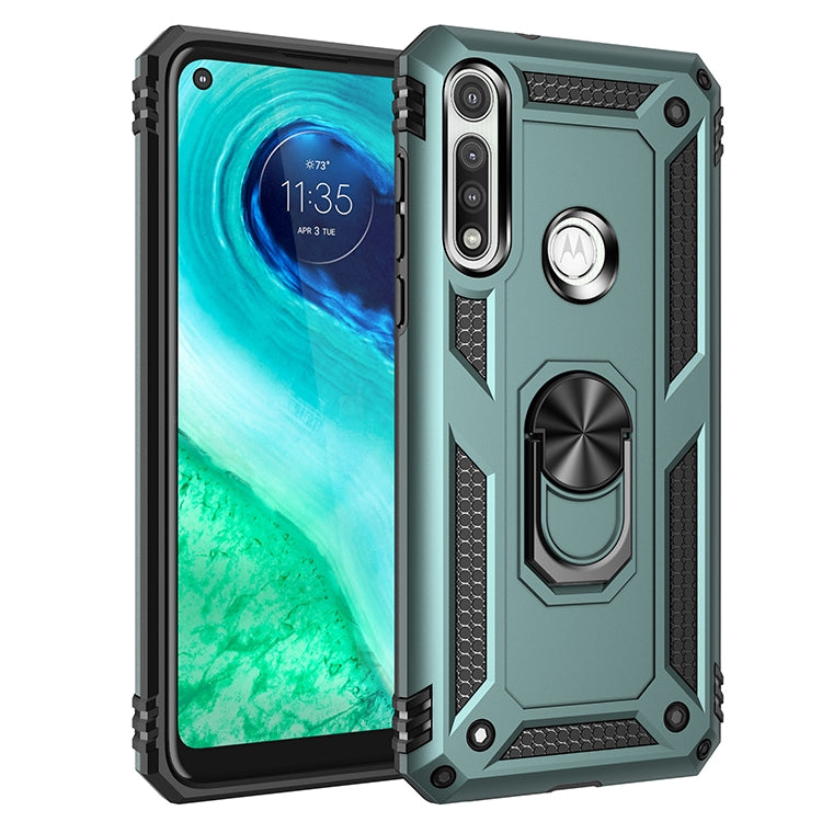 For Motorola Moto G Fast Shockproof TPU + PC Protective Case with 360 Degree Rotating Holder