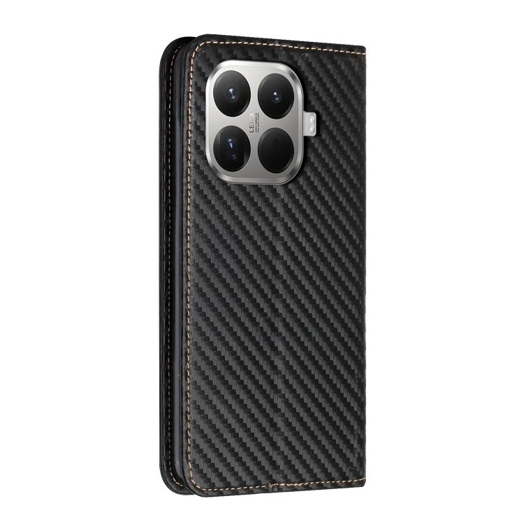 For Xiaomi 15T Pro 5G Carbon Fiber Texture Magnetic Flip Leather Phone Case