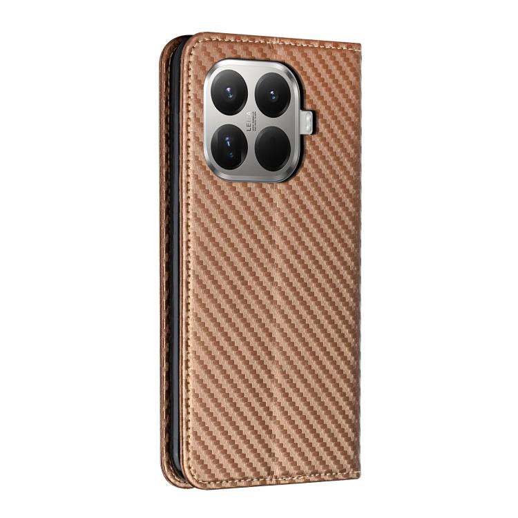 For Xiaomi 15T Pro 5G Carbon Fiber Texture Magnetic Flip Leather Phone Case