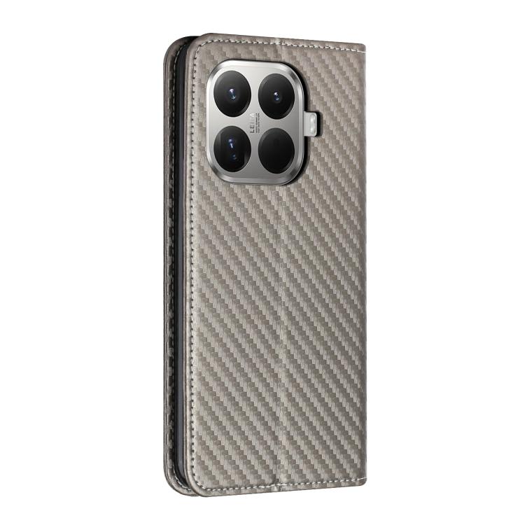 For Xiaomi 15T Pro 5G Carbon Fiber Texture Magnetic Flip Leather Phone Case