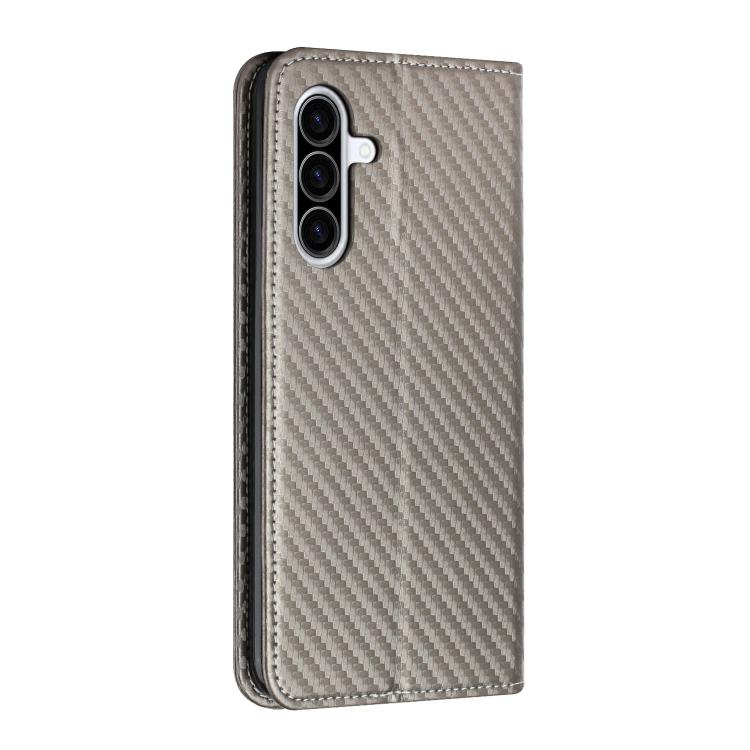 For Samsung Galaxy A26 5G Carbon Fiber Texture Magnetic Flip Leather Phone Case