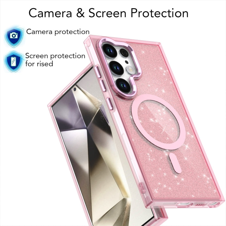 For Samsung Galaxy S23 Ultra 5G Glitter MagSafe Shockproof Phone Case
