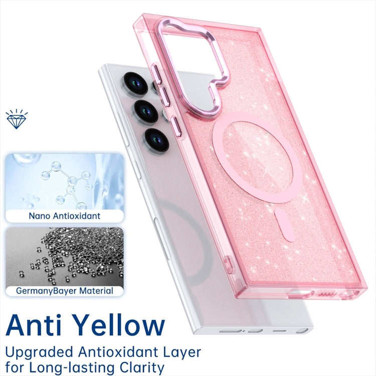 For Samsung Galaxy S23 Ultra 5G Glitter MagSafe Shockproof Phone Case