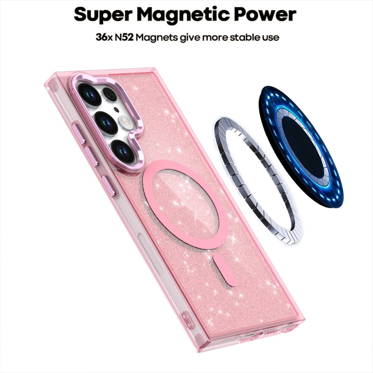 For Samsung Galaxy S23 Ultra 5G Glitter MagSafe Shockproof Phone Case