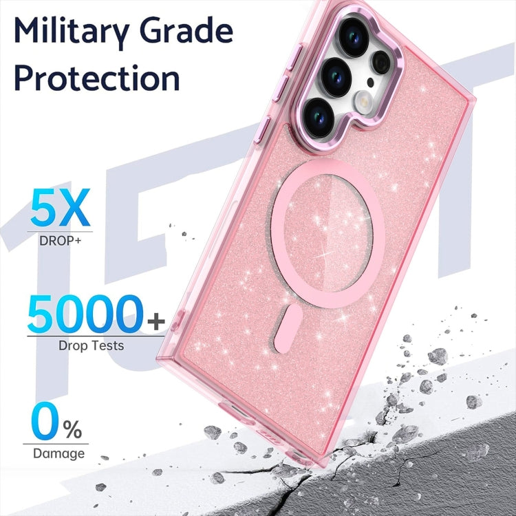 For Samsung Galaxy S23 Ultra 5G Glitter MagSafe Shockproof Phone Case