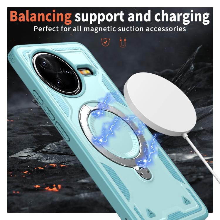 For Redmi K80 / K80 Pro PC Hybrid TPU Armor MagSafe Ring Holder Phone Case
