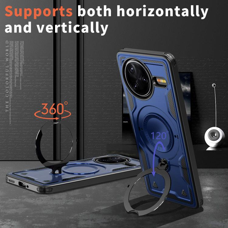 For Redmi K80 / K80 Pro PC Hybrid TPU Armor MagSafe Ring Holder Phone Case