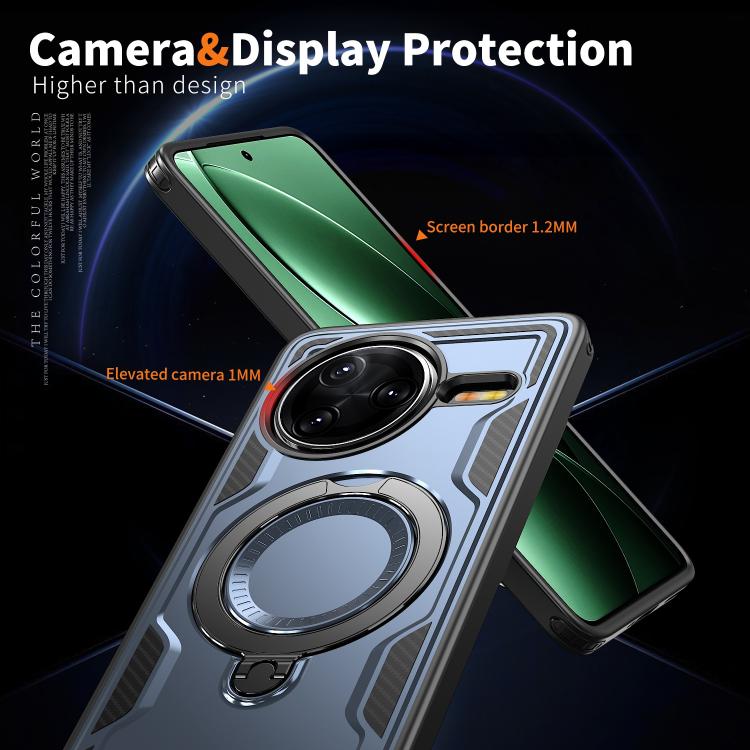 For Redmi K80 / K80 Pro PC Hybrid TPU Armor MagSafe Ring Holder Phone Case
