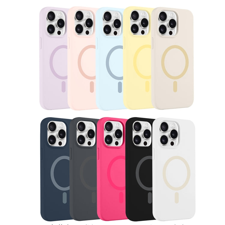 For iPhone 14 Pro Pure Color Liquid Silicone MagSafe Phone Case