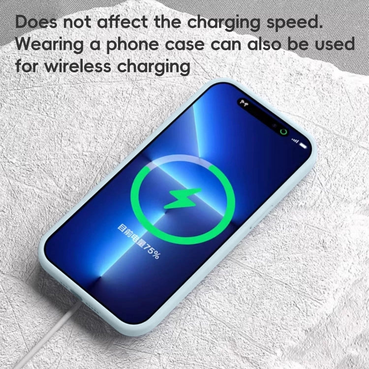 For iPhone 12 Pro Pure Color Liquid Silicone MagSafe Phone Case