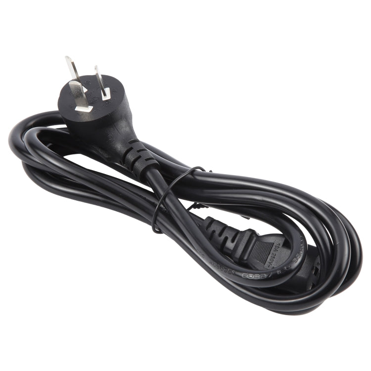 AU Plug Computer PC Power Cord 3 Pin Cable, Length:5m - Black