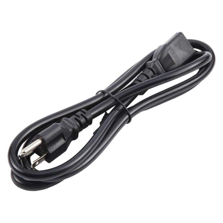 US Plug Computer PC Power Cord 3 Pin Cable, Length:3m - Black