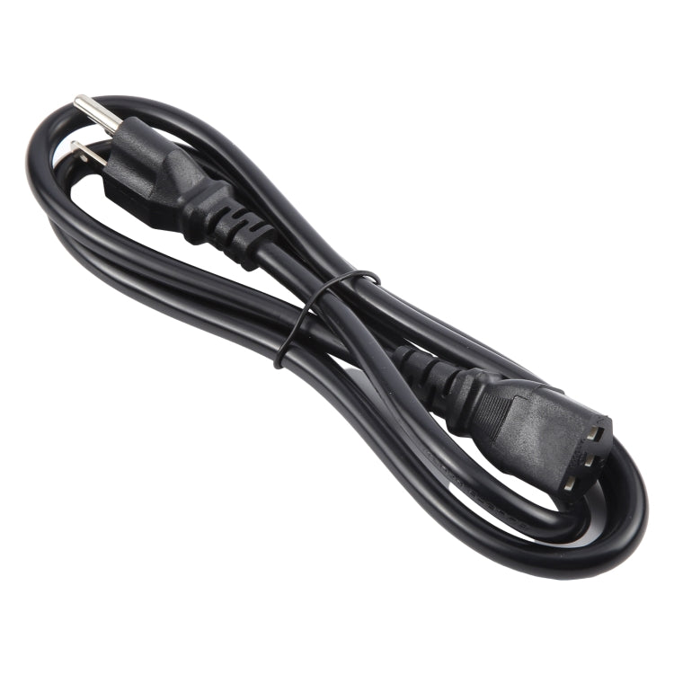 US Plug Computer PC Power Cord 3 Pin Cable, Length:5m - Black