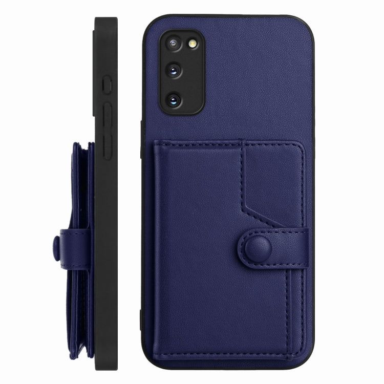 For Samsung Galaxy S20 FE Button Card Bag RFID Anti-theft Phone Case