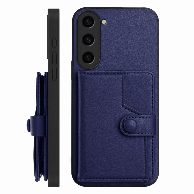 For Samsung Galaxy S23 5G Button Card Bag RFID Anti-theft Phone Case