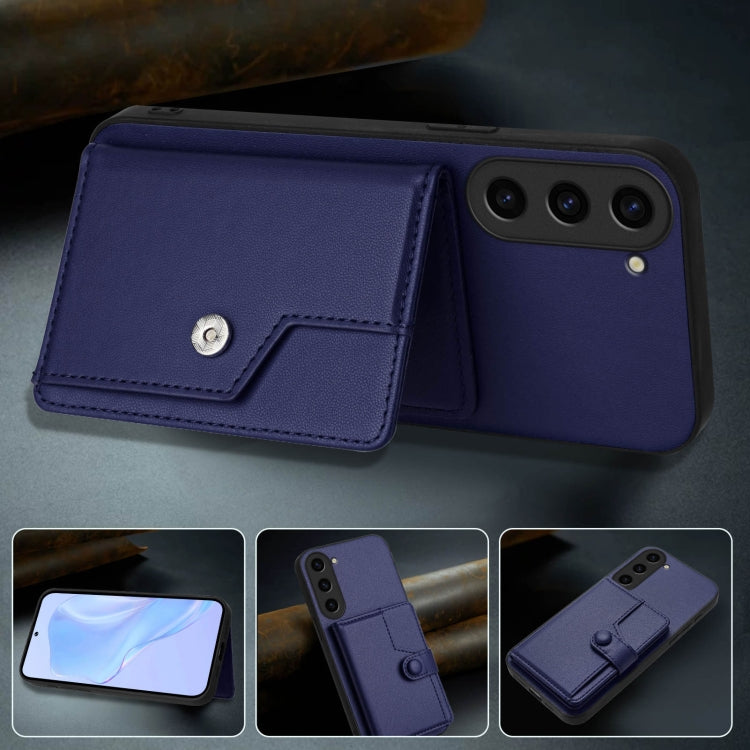 For Samsung Galaxy S23 5G Button Card Bag RFID Anti-theft Phone Case