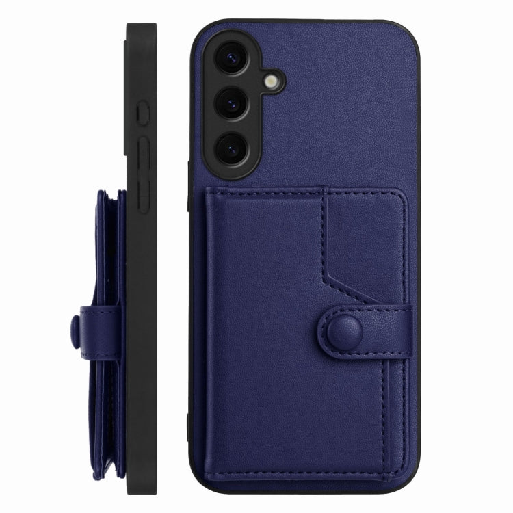 For Samsung Galaxy S24+ 5G Button Card Bag RFID Anti-theft Phone Case