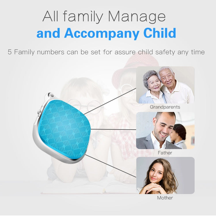 Mini SOS Alarm Voice Monitoring GPS Tracker Children GPS LBS Wifi Real-time Locator