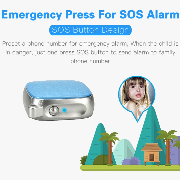 Mini SOS Alarm Voice Monitoring GPS Tracker Children GPS LBS Wifi Real-time Locator