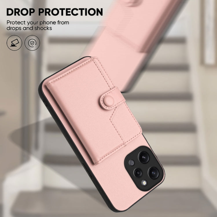 For Redmi 12 4G Global Button Card Bag RFID Anti-theft Phone Case