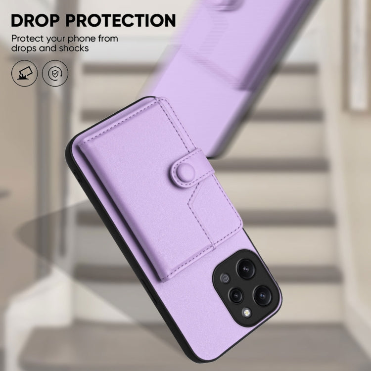 For Redmi 12 4G Global Button Card Bag RFID Anti-theft Phone Case