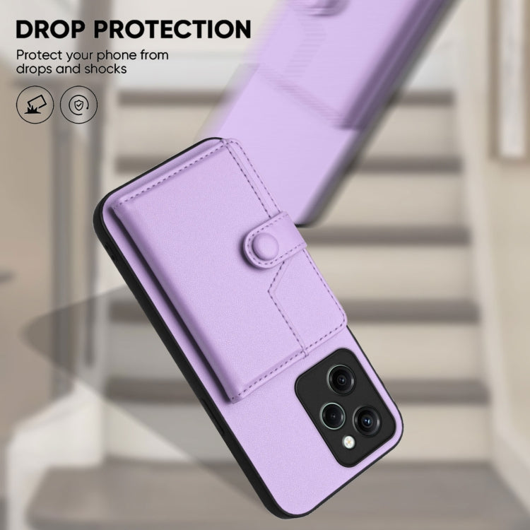 For Redmi Note 12 Pro Speed Button Card Bag RFID Anti-theft Phone Case
