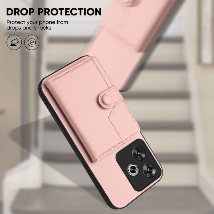 For Redmi Turbo 3 Button Card Bag RFID Anti-theft Phone Case