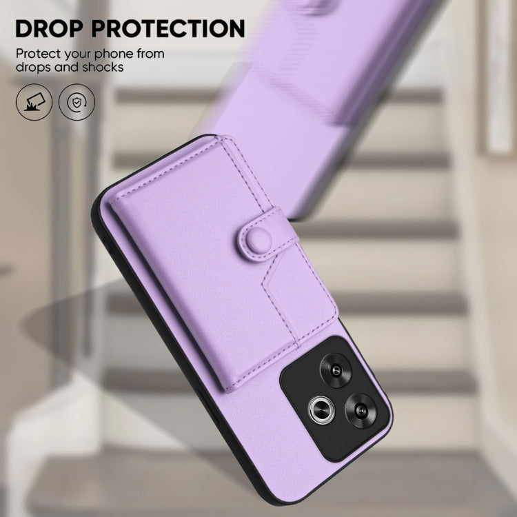 For Redmi Turbo 3 Button Card Bag RFID Anti-theft Phone Case