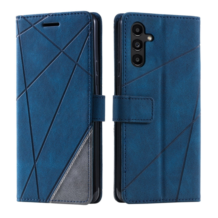 For Samsung Galaxy S25 5G Skin Feel Splicing Leather Phone Case