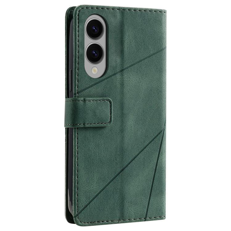 For Samsung Galaxy S25 Edge 5G Skin Feel Splicing Leather Phone Case