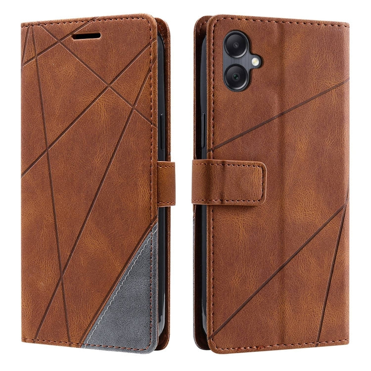 For Samsung Galaxy A06 4G Skin Feel Splicing Leather Phone Case