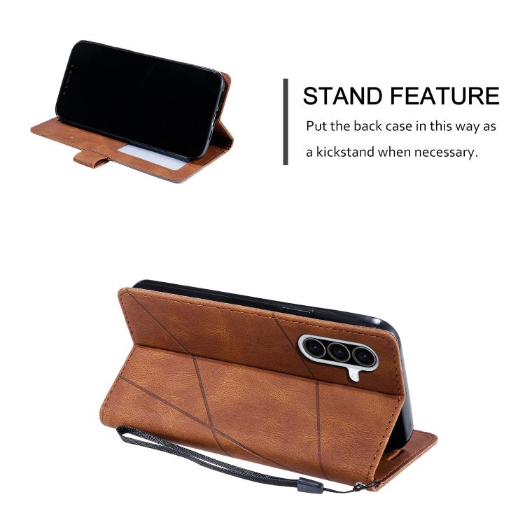 For Samsung Galaxy A26 5G Skin Feel Splicing Leather Phone Case