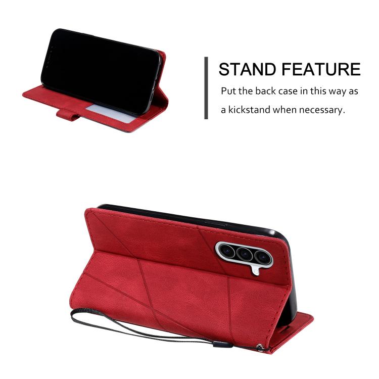 For Samsung Galaxy A36 5G Skin Feel Splicing Leather Phone Case