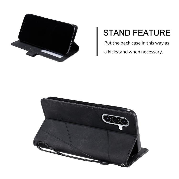 For Samsung Galaxy A36 5G Skin Feel Splicing Leather Phone Case