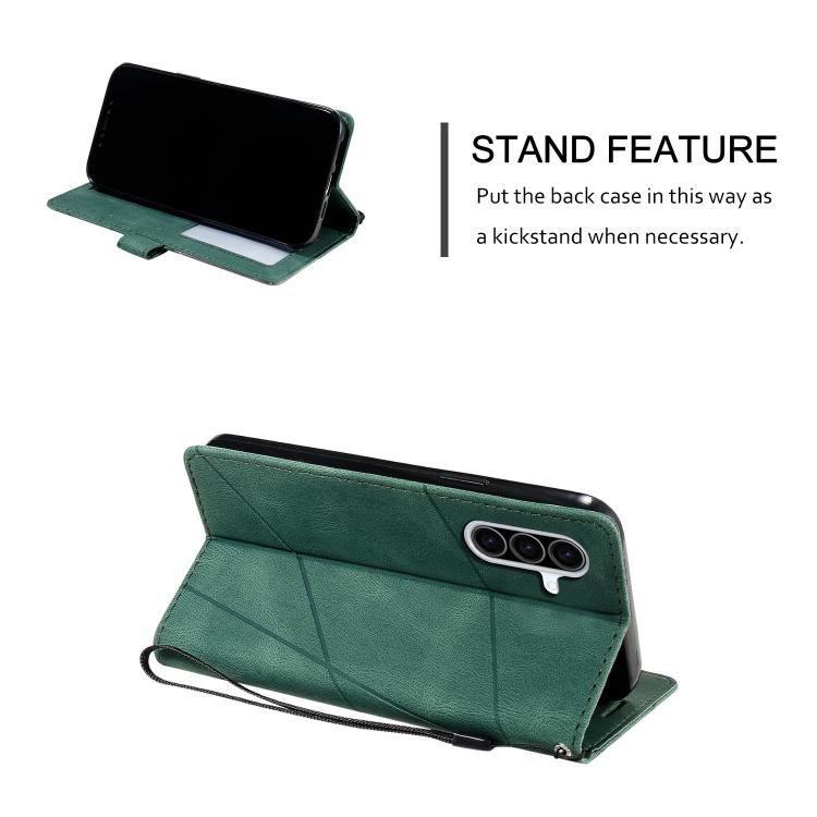 For Samsung Galaxy A36 5G Skin Feel Splicing Leather Phone Case