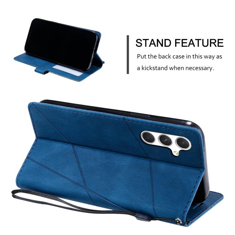 For Samsung Galaxy A56 5G Skin Feel Splicing Leather Phone Case